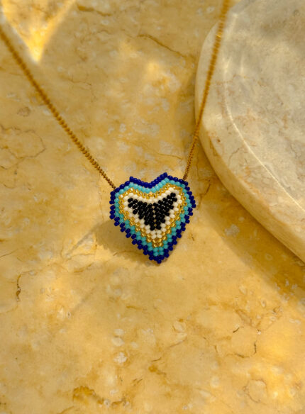 Solstice Heart in Blue