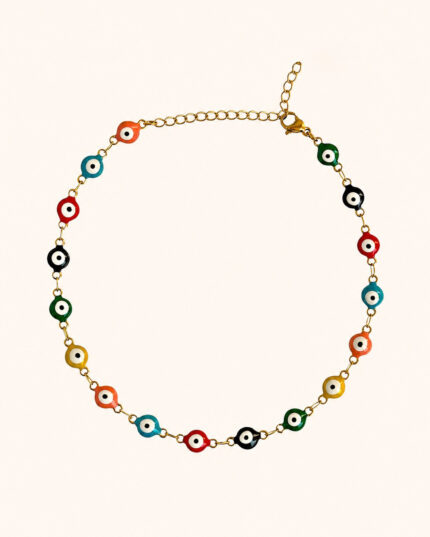 COLORFUL EYE ANKLET